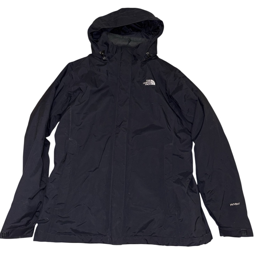 The North Face Black Hooded Insulated Winter Jacket